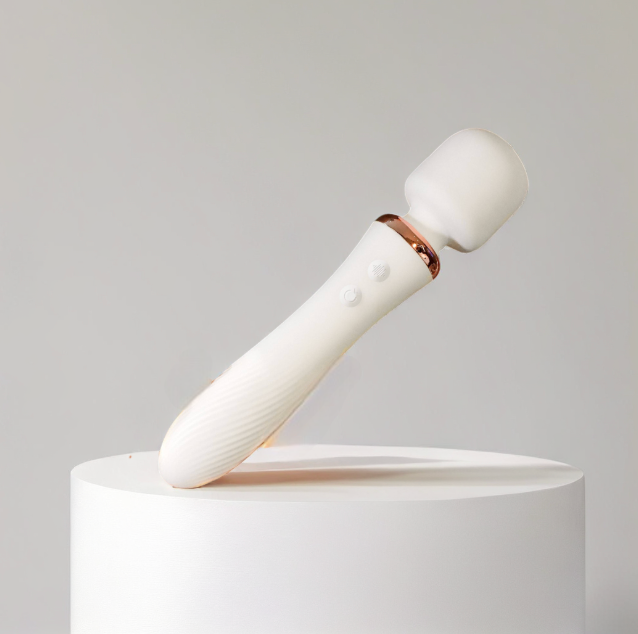 Double Head Strong Vibration Clitoral Stimulator (low noise + heating + waterproof + soft flexible arching)