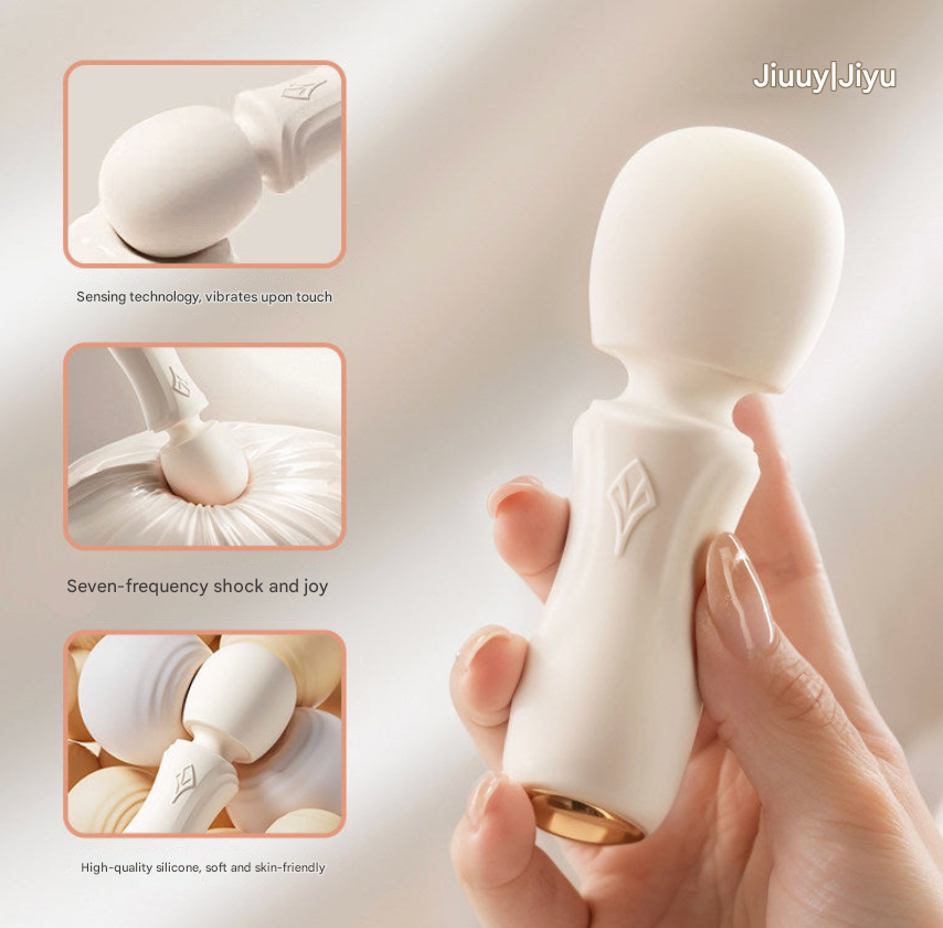 Mini wand vibrators (high frequency + portable and small + low noise + double layered silicone)