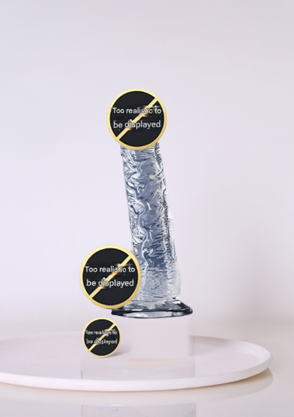 dildo (crystal + soft and flexible + easy to wash)