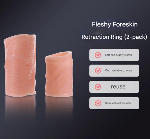 Cock Ring - fleshy foreskin retraction ring