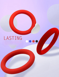 Cock rings - Red Silicone rings
