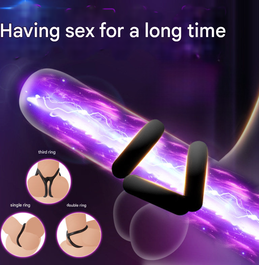 Cock Ring - black silicone